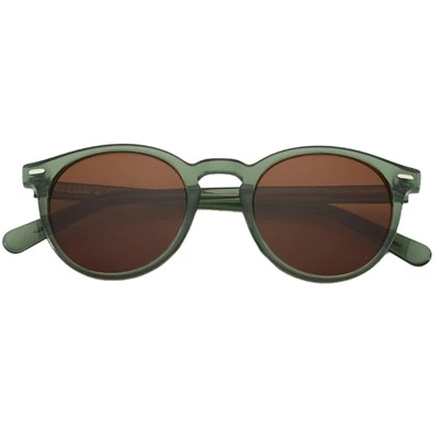 Eco Friendly Acetate Polarized Retro Round Plastic Sunglasses