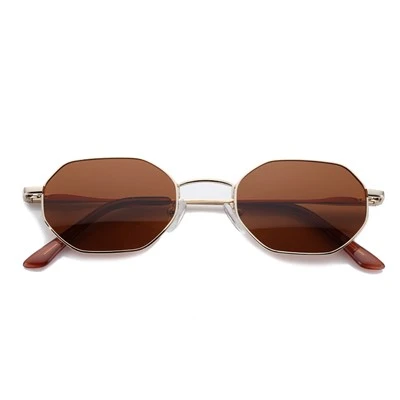 Hexagon Metal UV400 Polarized Sunglasses