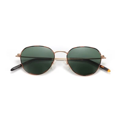 Metal Retro Round Unisex Sunglasses