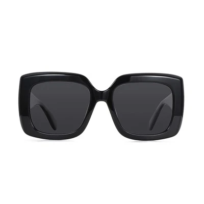 Rectangle Oversized Acetate Plastic Sunglasses
