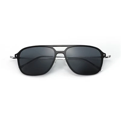 Unisex Classic Double Bridge Metal Sunglasses
