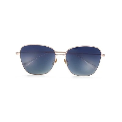 Unisex Oversized Square Metal Sunglasses