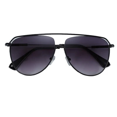 Women Double Bridge UV400 Polarized Metal Sunglasses