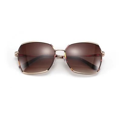 Women Fashion Square Metal Sunglasses