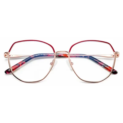 Women Hexagon Optical Eyeglasses